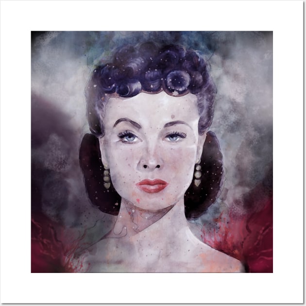 Scarlett O'Hara Watercolor Gone with the Wind Wall Art by Bramblier